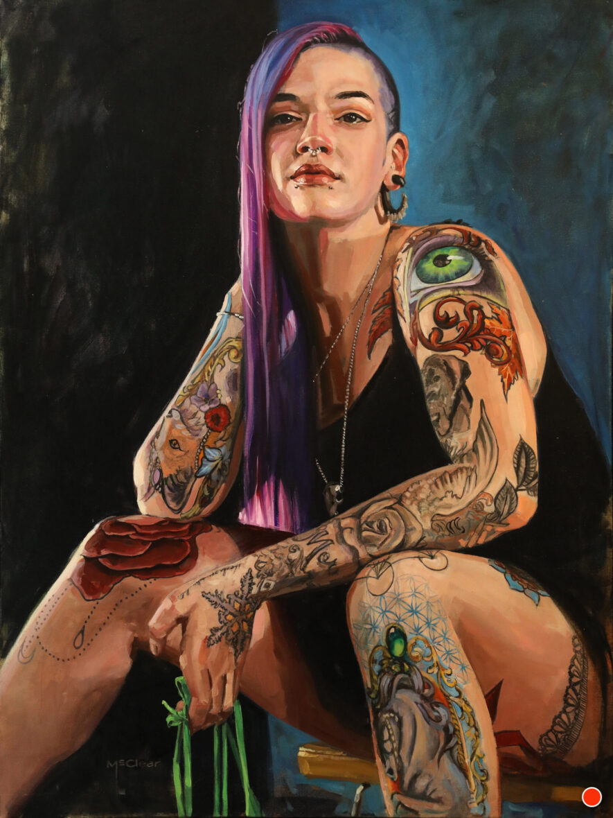 "Joelle" by Brian McClear | Ink & Oil
