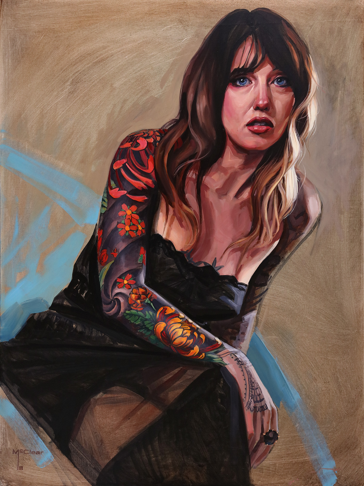 "Danielle" by Brian McClear | Ink & Oil