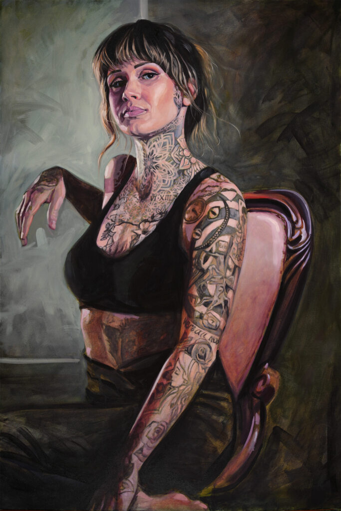 "Down the Rabbit Hole" by Brian McClear | Ink & Oil