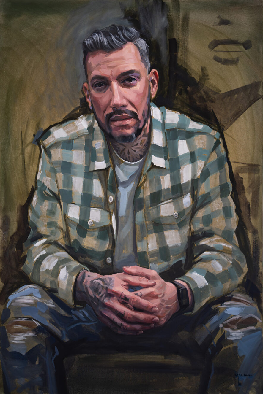 "Abe" by Brian McClear | Ink & Oil