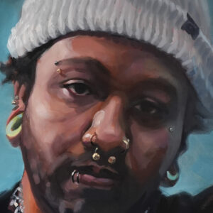 "Damian"(detail) by Brian McClear | Ink & Oil